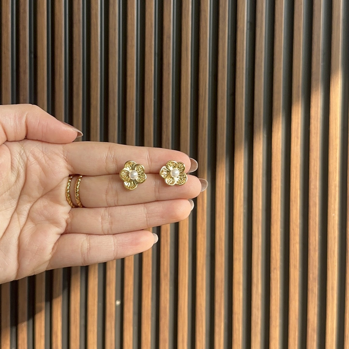 Pearl Bunny Studs