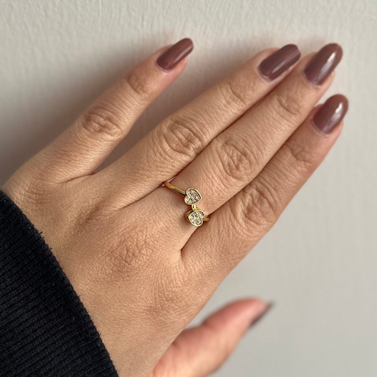 Double Heart Ring