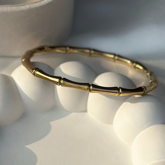 Golden Bamboo Bangle